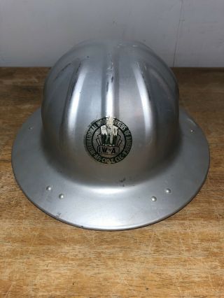 Vintage Bf Mcdonald Aluminum Small Hard Hat Safe - T - Hat No Insert Usa