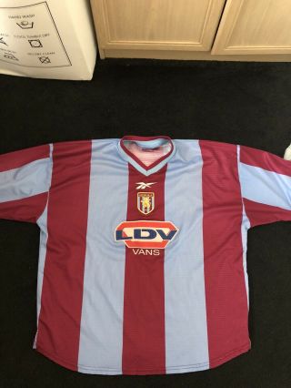 Aston Villa Home Shirt 1999/2000 Vintage Football Retro