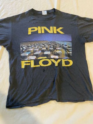 Vintage Concert T - Shirts Pink Floyd Wold Tour 1989 Size Large