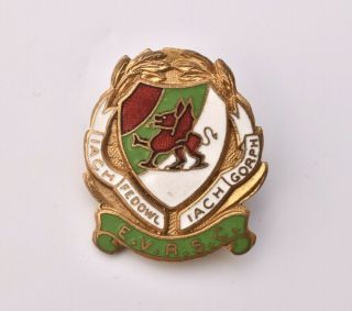 Early Vintage Ebbw Vale Rugby Football Union Supporters Club Pin Badge Wales