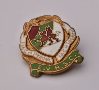 Early vintage Ebbw Vale Rugby football Union Supporters club Pin Badge Wales 2
