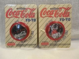 Vintage 1997 Duncan Yo - Yo Coca - Cola Yo - Yo Bottle & Polar Bear Set Of 2 Mip