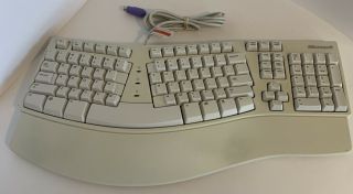 Microsoft Ergonomic Natural Keyboard Vintage X08 - 73009 X06 - 19331 Ku - 0045 Ps2