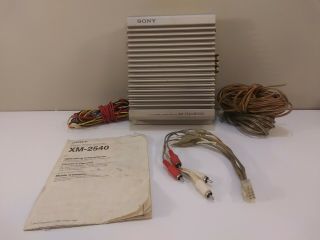 Vintage Sony Xm - 2540 4/3/2 Channel Power Amplifier Mosfet 25watt X 4 Channel