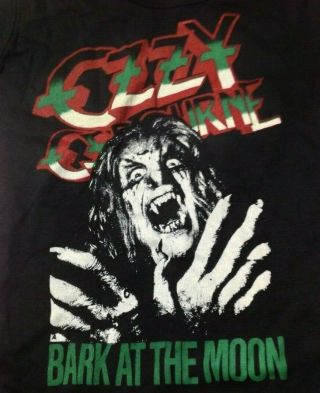 Ozzy Osbourne Bark At The Moon Vintage 1980s T Shirt Single Stitch Unworn M