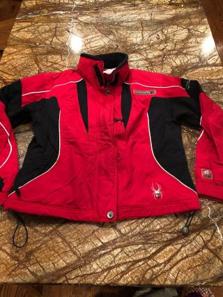 Vintage Spyder Xt Ladies Sz 10 Ski/snowboard Waterproof Jacket Coat Red/black