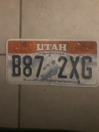 Utah License Plate Expired 2013 Greatest Snow On Earth - Man Cave - Arts&crafts