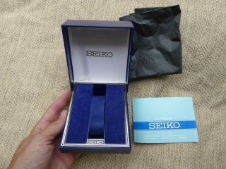 Vintage Seiko Divers Watch Box.  And Leaflet Instructions.  From 1984