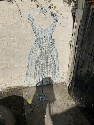 Modern Vintage Wire Metal Dress Manaquin