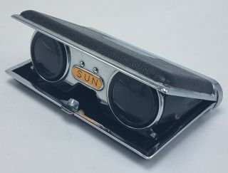 Vintage Sun Opera Binoculars Coated Lens 2.  5x Made In Japan
