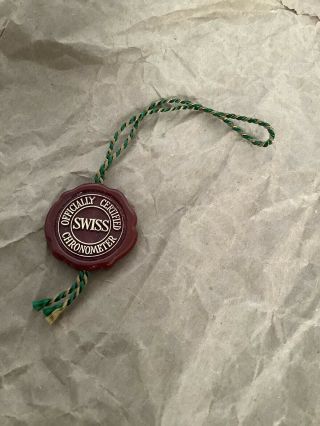 Vintage Rolex Red Swing Hang Tag