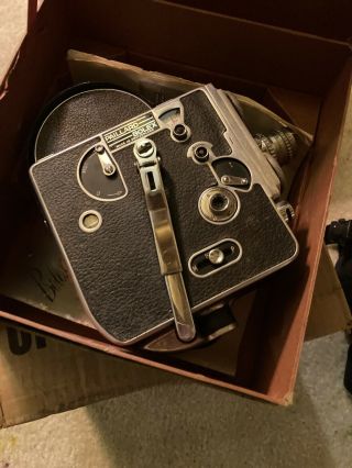Vintage Paillard Bolex H16 Reflex Movie Camera W/ 2 Lenses.