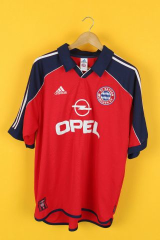 Vintage Adidas Bayern Munich Munchen Football Shirt Jersey Trikot 1999/2001 Xl