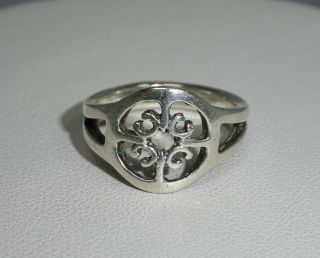 Vintage Sterling Silver Ola Gorie Saint Magnus Ring Size I