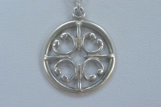 Vintage Sterling Silver Ola Gorie Saint Magnus Pendant Necklace