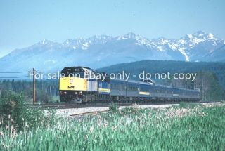 Via Rail F40ph 6410 Leading Train 2 " The Canadian " - Awesome Scenic View 1987