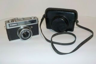 Vintage Canon Canonet Junior Camera With 40 Mm Lens Film Camera - Repair A4
