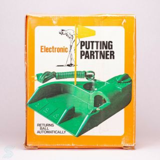Oscar Jr Electric Golf Putting Partner Golfing Machine Vintage With Box