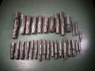 Old Vintage Machining Machinist Tools Bridgeport End Mills Group All Types