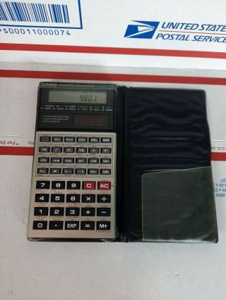 Vintage Casio Fx - 991n Solar Scientific Calculator W/ Case