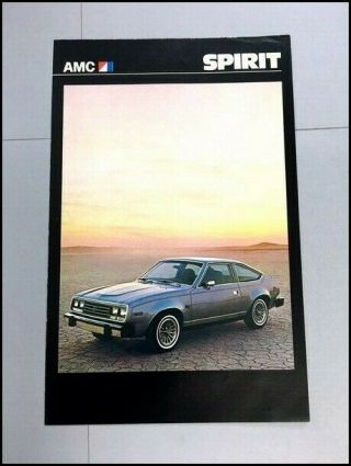 1979 Amc Spirit And Amx Vintage Car Sales Brochure Folder