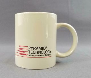 Pyramid Technology Siemens Nixdorf Vintage 1990s Computer Company Coffee Mug Cup