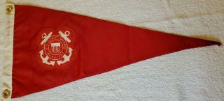 Vintage Flag United States Coast Guard Auxiliary 11x 23 " Nautical Maritime Flags