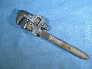 Vintage Spear Point 6 " All Metal Adjustable Pipe Wrench Usa
