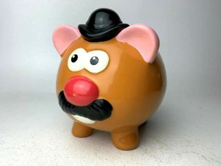 Vintage Ceramic Mr.  Potato Head Piggy Bank With Rubber Stopper 2