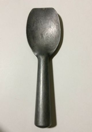 8 1/2 " Taiwan Vintage Metal Wide Flat Ice Cream Scooper Spoon