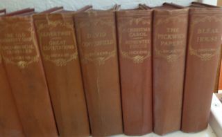 Vintage 15 Book Set Charles Dickens Novels Odhams Press Classics 2
