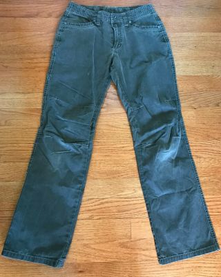 Kuhl Revolvr Pants Boys Green Gray Vintage Patina Dye Size Medium 10 12 5532