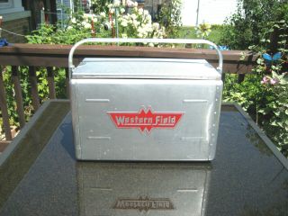 Vintage Western Field Cooler Ice Chest,  Partition Divider,  Drain Hose,  EUVC 3