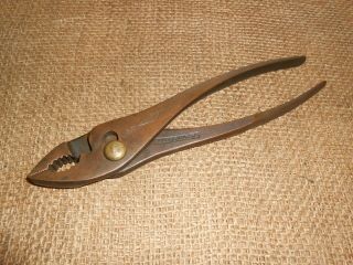 Vintage Ampco P - 31 Be - Cu Non - Sparking Slip Joint Pliers,  8 ",  Usa