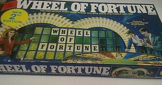 Vtg 1985 Wheel Of Fortune Board Game 2nd Edition Complete Reprinted Instructions