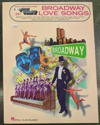 Ez Play Today 257 Broadway Love Songs 49 Music Sheet Organ/piano/keyboard Vtg