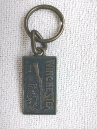 Vintage Winchester Repeating Arms Company Haven Logo Emblem Brass Key Chain