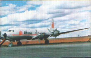 Affretair Of Zimbabwe Douglas Dc - 7c Vp - Yty Airline - Issue Card