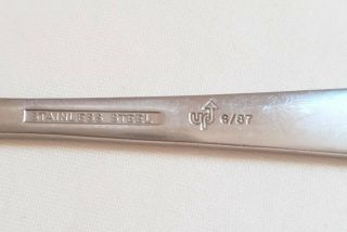 Vtg 80s British Airways in - flight knife UP arrow 6/87 stainless 6⅛ 