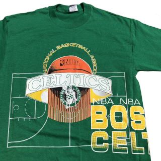 Boston Celtics Vintage 90s All Over Print Front And Back Shirt Men’s L
