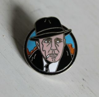 Vintage Humphrey Bogart Enamel Lapel Pin Tie Tack By Tcm Classics Casablanca
