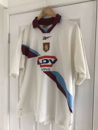 Aston Villa 1999/2000 Away Shirt Large/xl Ldv Vans Vintage Retro 80s Casuals