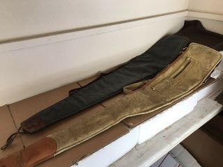 Two (2) Vintage Leather/ Rifle Cases - Boyt