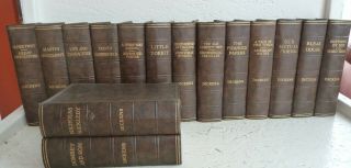 Vintage 15 Book Set Charles Dickens Novels Odhams Press Handsome Binding