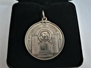 Vintage Solid Silver Medal The Institute Of Clayworkers For Long Service 1948