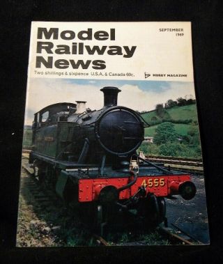 Model Railway News 1969 September Lineside Huts Modeling North Eastsern 0 - 4 - 0 Ta