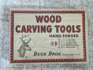 Vintage Buck Brothers Hand Forged Wood Carving Tools