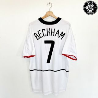 2002/03 Beckham 7 Manchester United Vintage Nike Cl Away Football Shirt (xl)