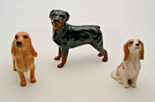 Three Small Vintage Beswick Dogs - Perfect