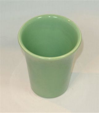 Vintage BAUER Pottery LA LINDA Tumbler Green 2